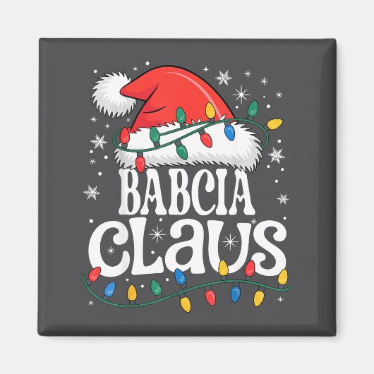 Babcia Claus Funny Xmas Christmas Grandma Holiday  Magneet (Voorkant)