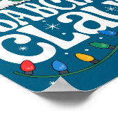 Babcia Claus Funny Xmas Christmas Grandma Holiday  Poster (Hoek)