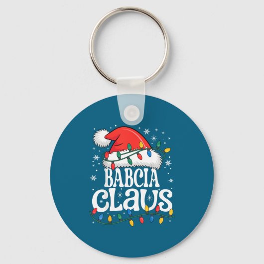 Babcia Claus Funny Xmas Christmas Grandma Holiday  Sleutelhanger (Voorkant)
