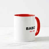 Babcia Est. Jaar - Het perfecte oma cadeau Mok (Voorkant rechts)