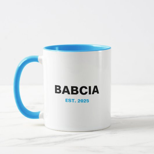 Babcia Est. Jaar - Het perfecte oma cadeau Mok (Links)