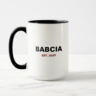 "Babcia Est. Jaar" - Het perfecte oma cadeau Mok