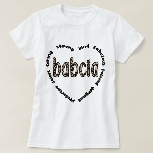 Babcia Grandmoeder Babcia Grandma Appreciation T-shirt (Design voorkant)