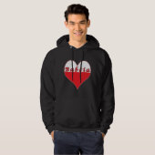Babcia Poland Heart Hoodie (Voorkant volledig)