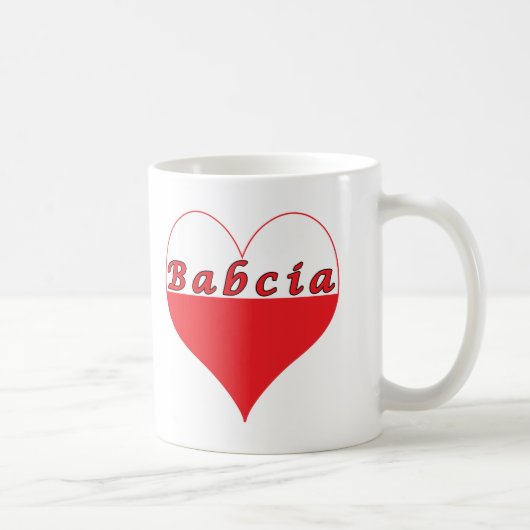 Babcia Poland Heart Koffiemok (Rechts)