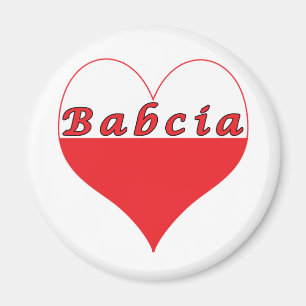 Babcia Poland Heart Magneet