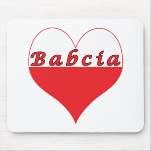Babcia Poland Heart Muismat