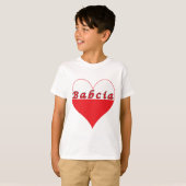 Babcia Poland Heart T-shirt (Voorkant volledig)