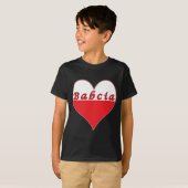 Babcia Poland Heart T-shirt (Voorkant volledig)
