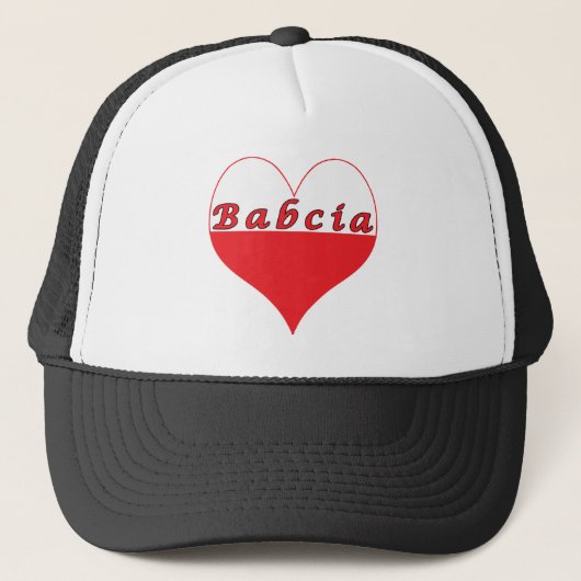 Babcia Poland Heart Trucker Pet (Voorkant)