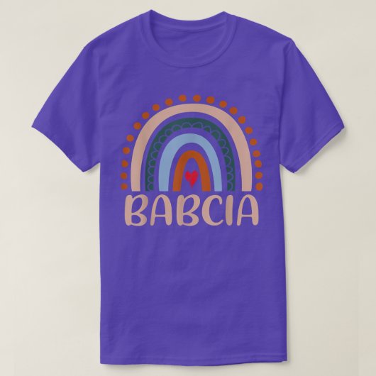 Babcia Rainbow Grandma Cute Moederdag Funny Babc T-shirt (Design voorkant)