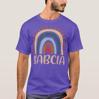 Babcia Rainbow Grandma Cute Moederdag Funny Babc T-shirt
