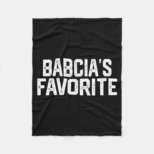 Babcia’s Favorite Funny Grandparent Granhild Vinta Fleece Deken (Voorkant)