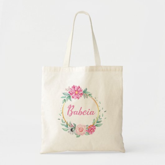 Babcia Tote Bag (Voorkant)