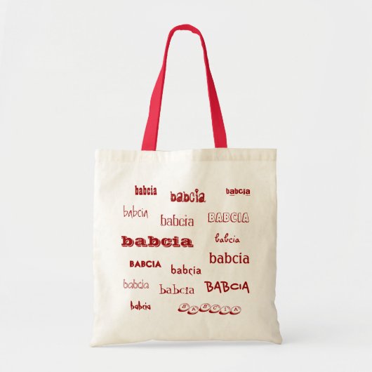 babcia tote bag (Voorkant)