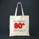 Babcia's 80e mijlpaal op de geboorte Canvas tas<br><div class="desc">Het is Babcia's 80e verjaardag coole canvas tas. Geweldig voor een Poolse grootmoeder die haar tachtigste verjaardag viert. Vul dit tas met leuke,  verjaardagsgeschenken voor een Poolse oma en ze kan de tas opnieuw gebruiken!</div>