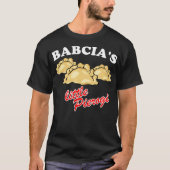 Babcias Little Pierogi Pools food Polska T-shirt (Voorkant)