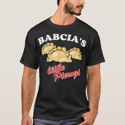 Babcias Little Pierogi Pools food Polska T-shirt (Voorkant)