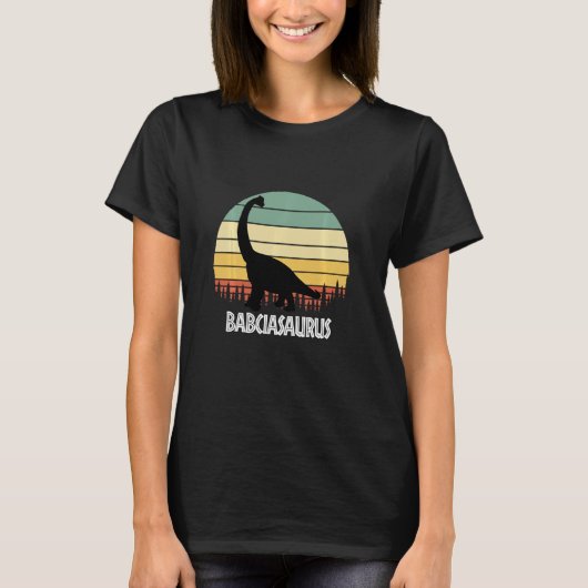 Babciasaurus Babcia Saurus Babcia Dinosaur T-shirt (Voorkant)