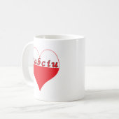 Babciu Poland Heart Koffiemok (Voorkant links)