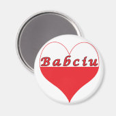 Babciu Poland Heart Magneet (Voorkant / Achterkant)