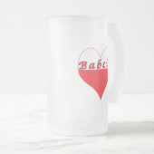 Babciu Poland Heart Matglas Bierpul (Voorkant rechts)