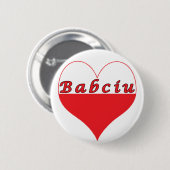 Babciu Poland Heart Ronde Button 5,7 Cm (Voorkant /achterkant)