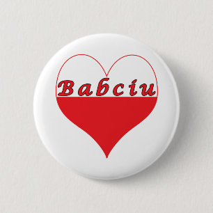 Babciu Poland Heart Ronde Button 5,7 Cm