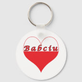 Babciu Poland Heart Sleutelhanger (Voorkant)