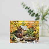 Babcock State Park Grist Mill Briefkaart (Staand voorkant)