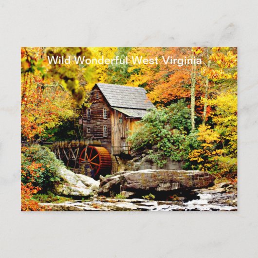 Babcock State Park Grist Mill Briefkaart (Voorkant)