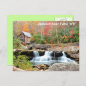 Babcock State Park West Virginia Briefkaart (Voorkant / Achterkant)