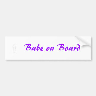 Babe aan boord bumpersticker