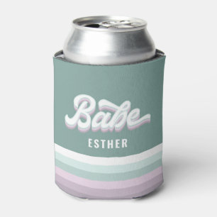 Babe bachelorette bruiloft funky retro 80's pastel blikjeskoeler