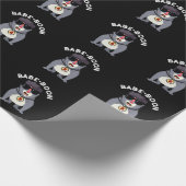 Babe-boon Funny Animal Monkey Baboon Pun Dark BG Cadeaupapier (Hoek)