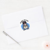 Babe-boon Funny Animal Monkey Baboon Pun Ronde Sticker (Envelop)