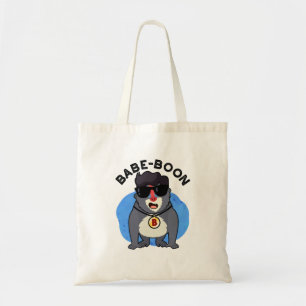 Babe-boon Funny Animal Monkey Baboon Pun Tote Bag