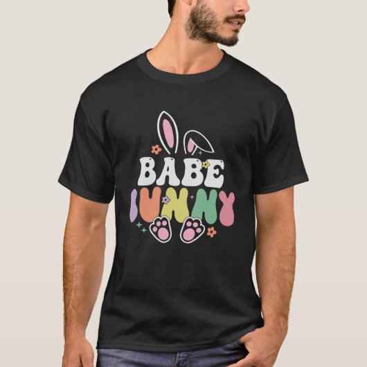 Babe Bunny Women Easter Day Rabbit Grandma Family  T-shirt (Voorkant)