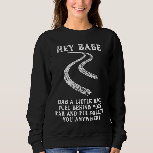 babe dab reace fuel acing car guy mechanic driver trui (Voorkant)