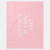 Babe Fleece Deken (Voorkant)