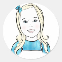 Babe Gezicht Stickers