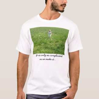 Babe in het veld t-shirt