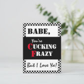 Babe, je maakt Frazy kapot | Happy Vaderdag Briefkaart (Staand voorkant)