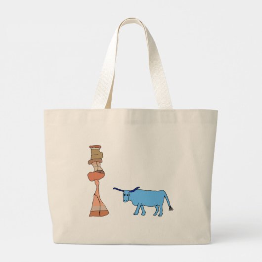 Babe met de Toren van Hoodoos Grote Tote Bag (Achterkant)