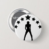 babe met sterpictogram ronde button 5,7 cm (Voorkant /achterkant)