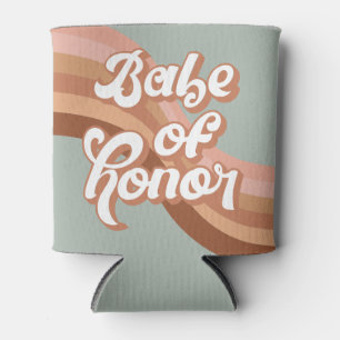 Babe of Honor 70s Groovy Retro Boho Chic Blikjeskoeler