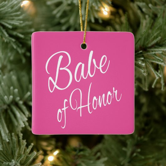 Babe of Honor Keramisch Ornament (Boom)