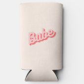 Babe Retro Pink Bachelorette Party Koelbox Seltzer Blikjeskoeler (Voorkant)