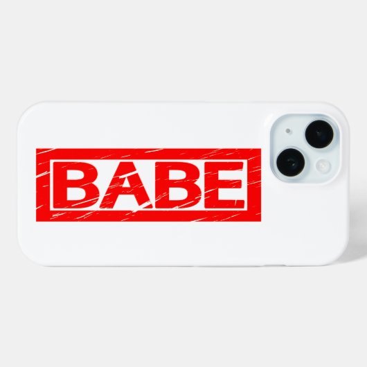 Babe Stamp Case-Mate iPhone Case (Achterkant (horizontaal))