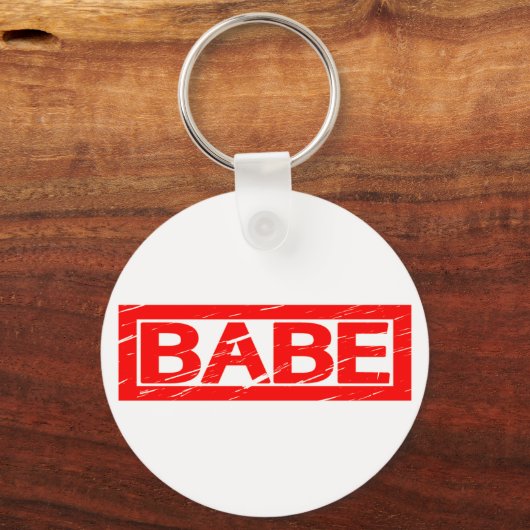Babe Stamp Sleutelhanger (Achterkant)